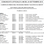screen orari primavera settembre 2015 giusto