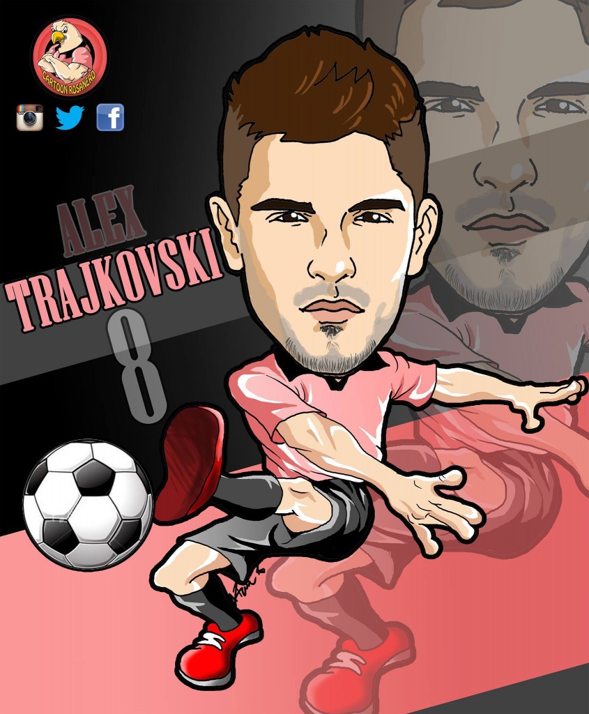 cartoon rosanero Palermo 2015-16 Trajkovski