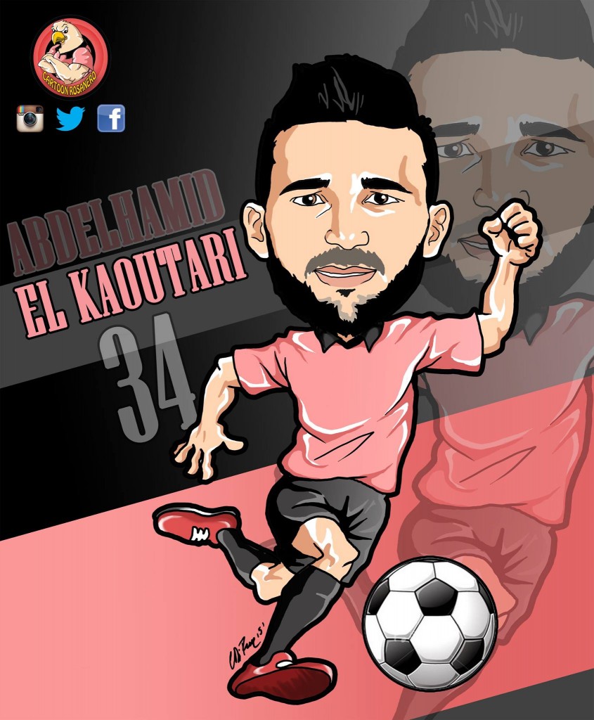 cartoon rosanero Palermo 2015-16 el kaoutari