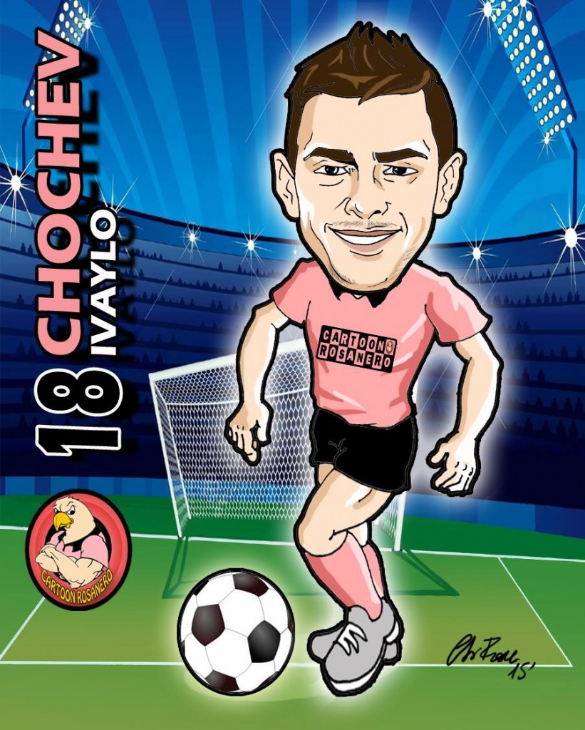 cartoon rosanero Palermo 2015-16 formazione chochev