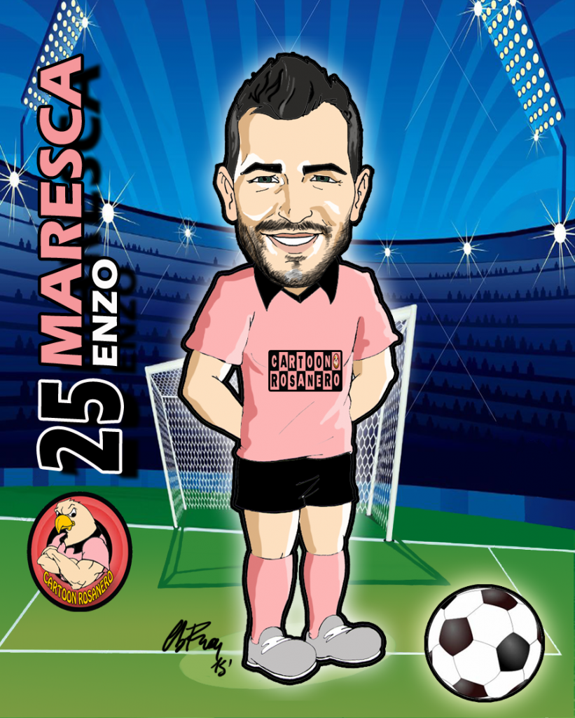 cartoon rosanero Palermo 2015-16 maresca