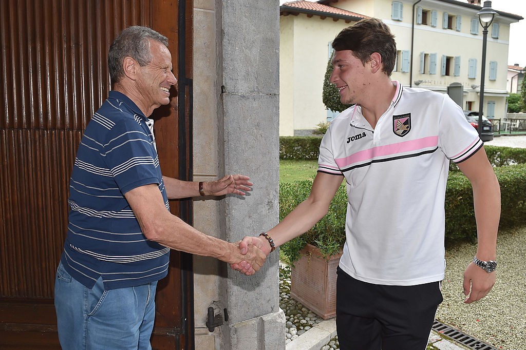 President Maurizio Zamparini Greets US Citta di Palermo Team