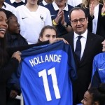 Francois Hollande at French National Institute of Sport and Physical Education