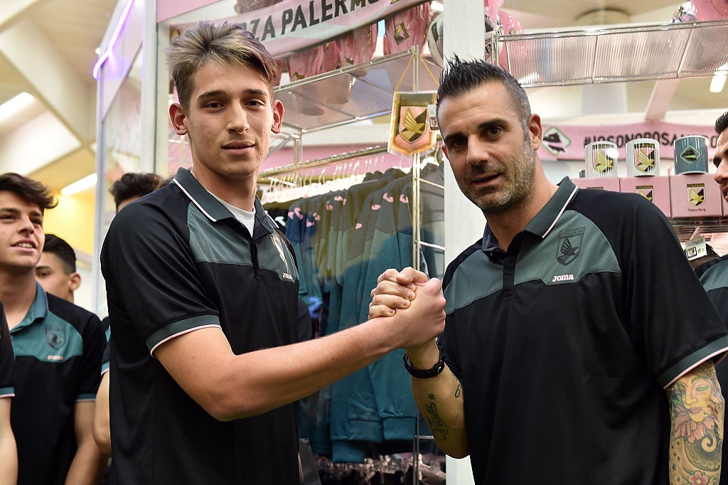 US Citta di Palermo Juvenile Team Players Visit Club Store