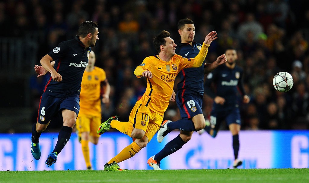 FC Barcelona v Club Atletico de Madrid  - UEFA Champions League Quarter Final: First Leg