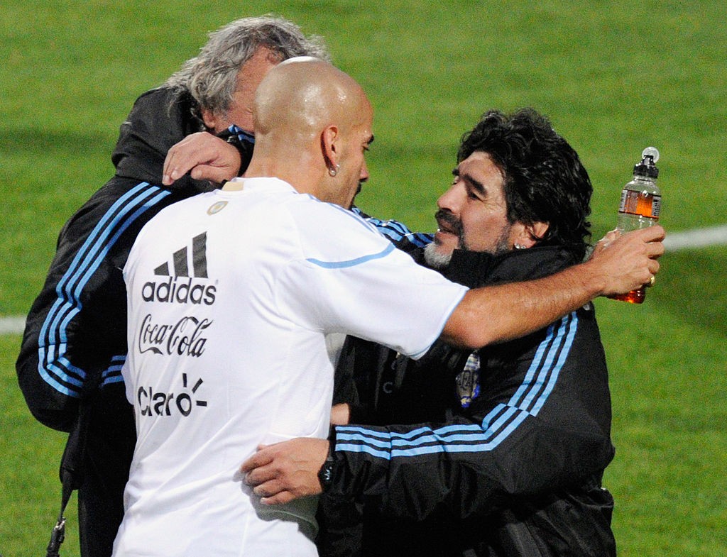 Argentina Training &amp; Press Conference - 2010 FIFA World Cup