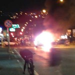 Taxi esplode a Napoli