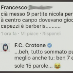 crotone tifoso sgrammaticato