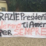 Striscione tifosi Palermo Maurizio Zamparini