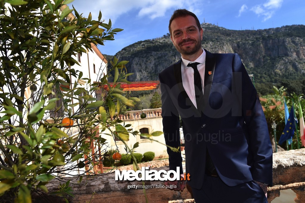 US Citta di Palermo New President Paul Baccaglini Meets Palermo Mayor Leoluca Orlando