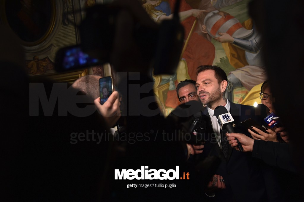 US Citta di Palermo New President Paul Baccaglini Meets Palermo Mayor Leoluca Orlando