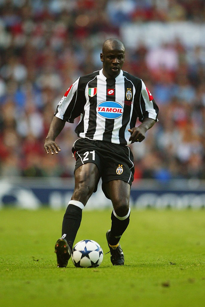 Lilian Thuram of Juventus with the ball at his feet