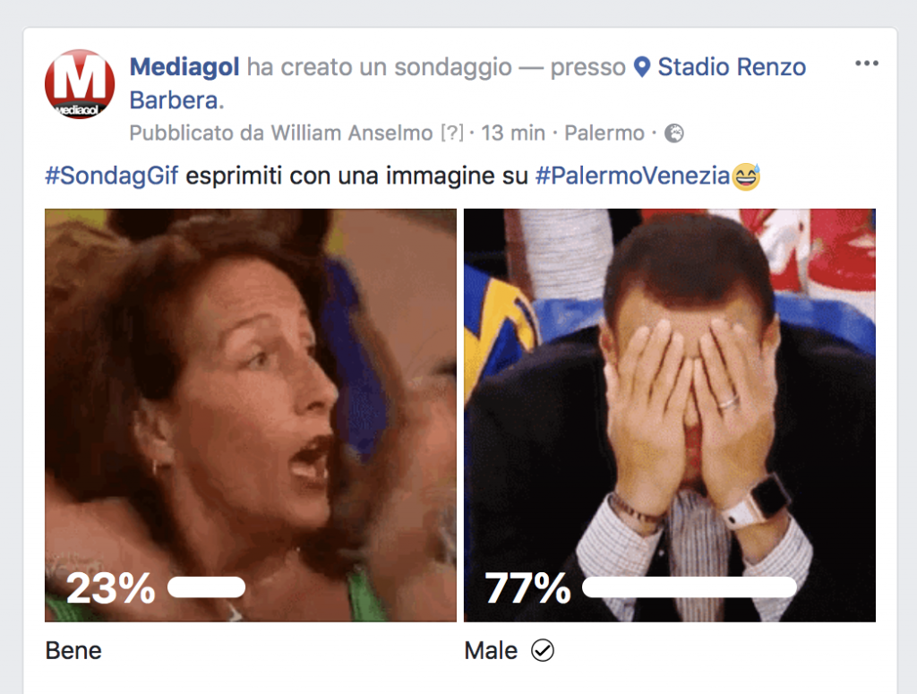 sondaggif palermo venezia