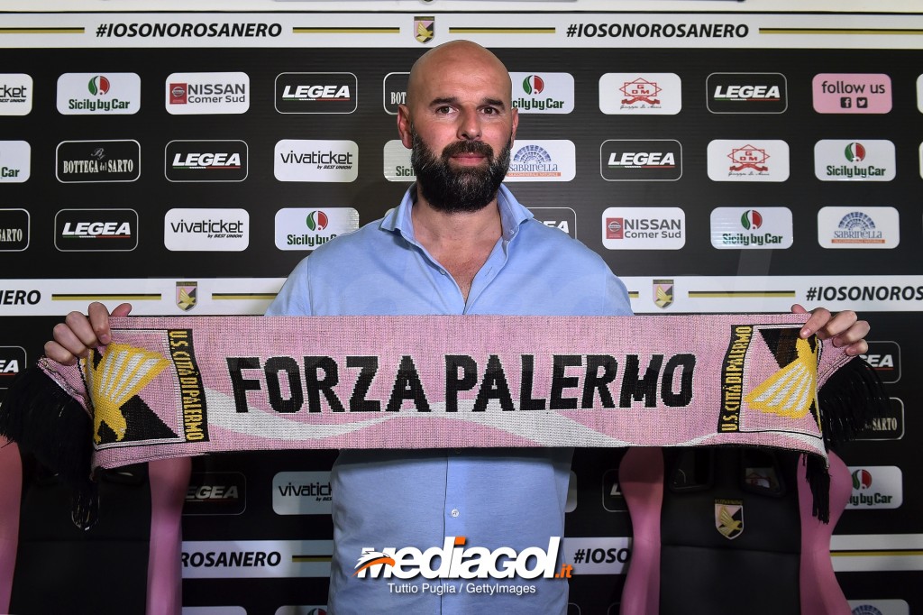 US Citta di Palermo Unveils New Coach Roberto Stellone