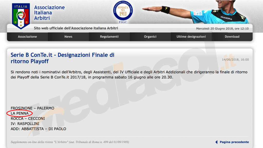 designatore-arbitrale---designazione-frosinone-palermo