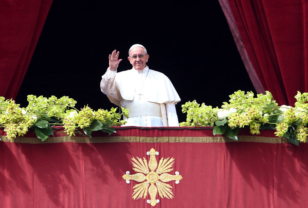Pope Francis Attends The Easter Mass and Delivers His Urbi Et Orbi Blessing