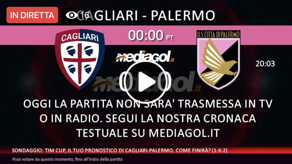 diretta cagliari palermo 2018-08-12 alle 20.11.20