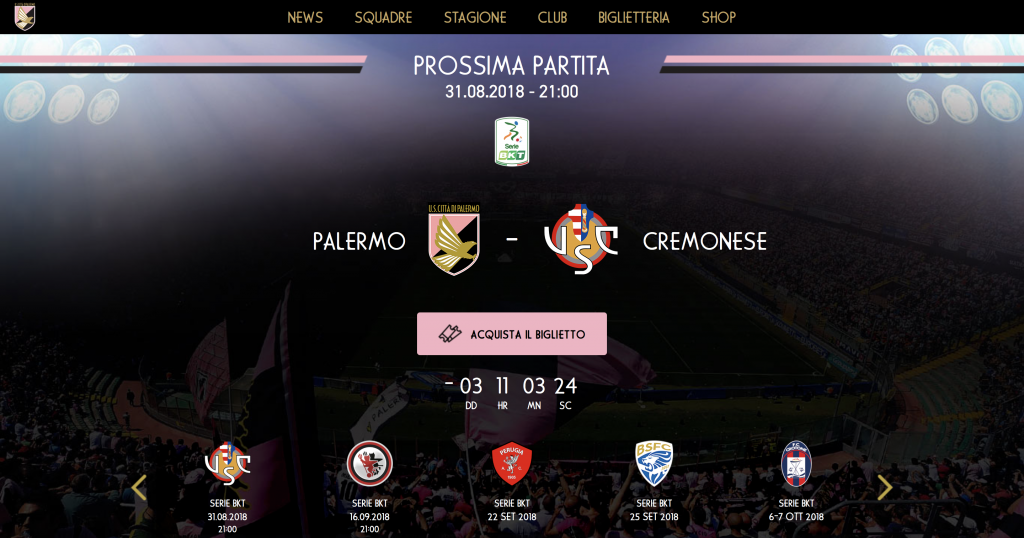 Palermo Calcio sito ufficiale 2018-08-28 alle 09.56.30
