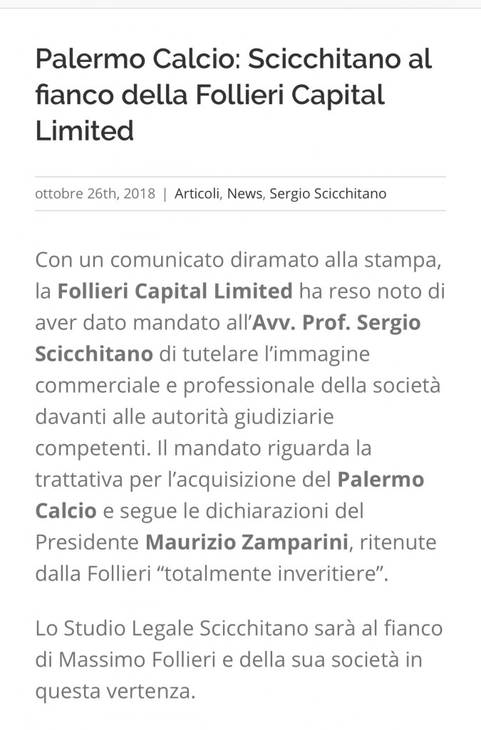 Follieri Sciacchitano Zamparini