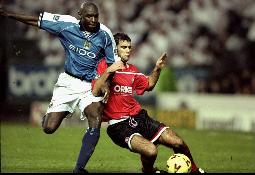 Shaun Goater and Chris Barker