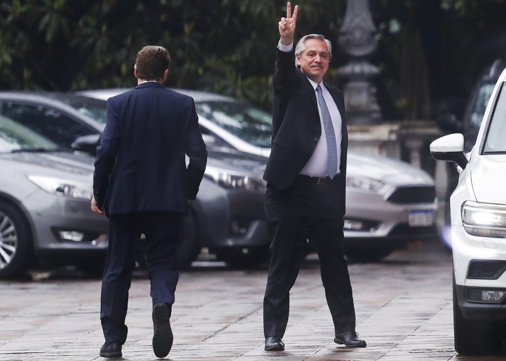 Mauricio Macri Meets Newly Elected President Alberto Fernandez At Government House
