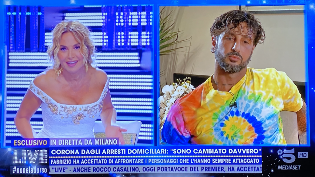 Barbara D'Urso Fabrizio Corona