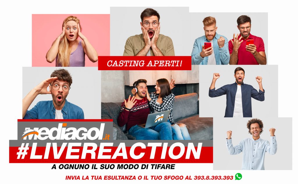 livereaction-mediagol-casting-aperti