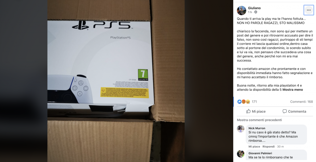 playstation-5-rubata-amazon-pacco-2020-11-21-alle-10-36-24