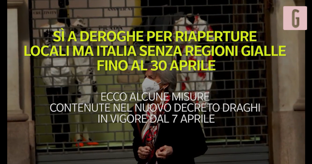 nuovo decreto Draghi