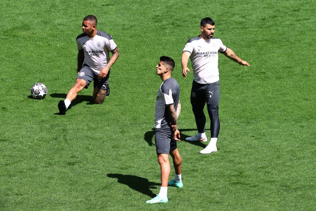 Manchester City FC Training Session and Press Conference - UEFA Champions League Final 2021