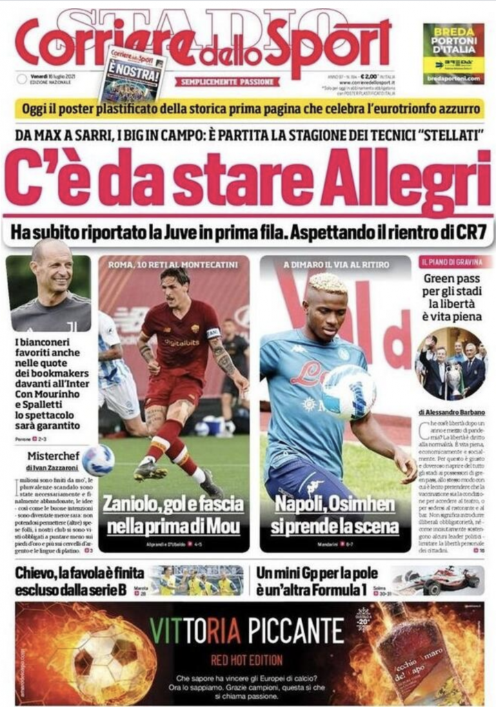 prima pagina