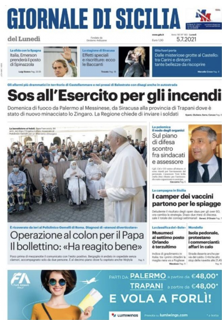 prima pagina