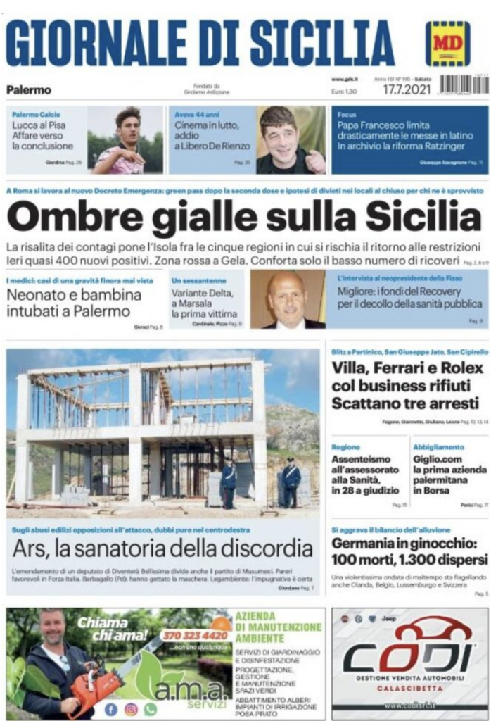 prima pagina