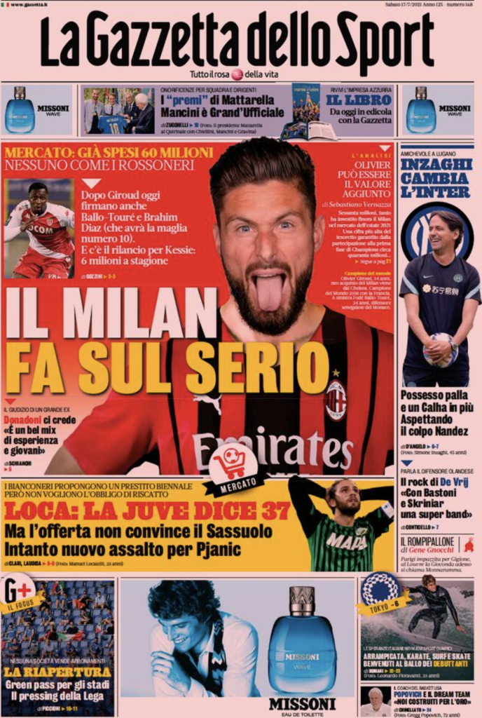 prima pagina