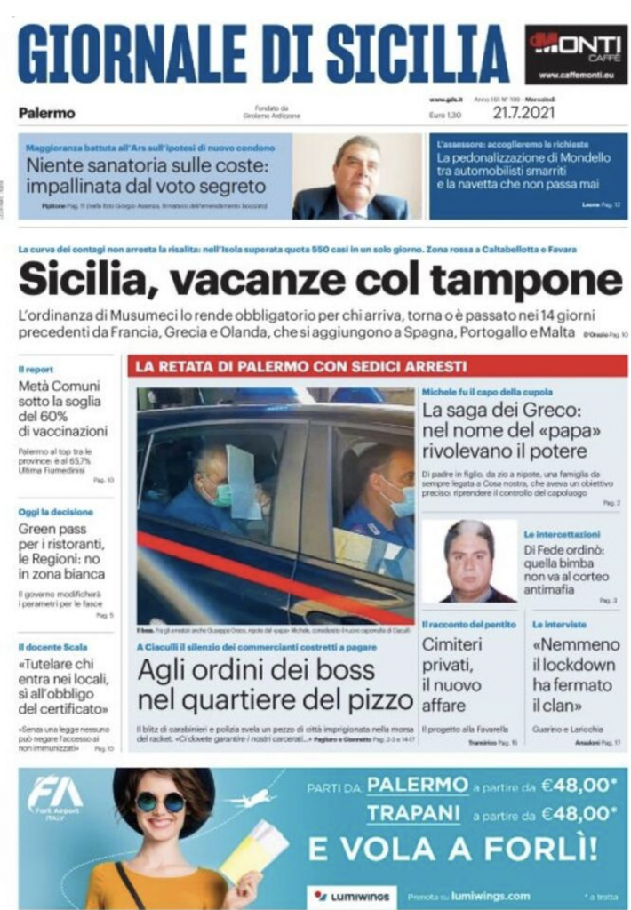 prima pagina