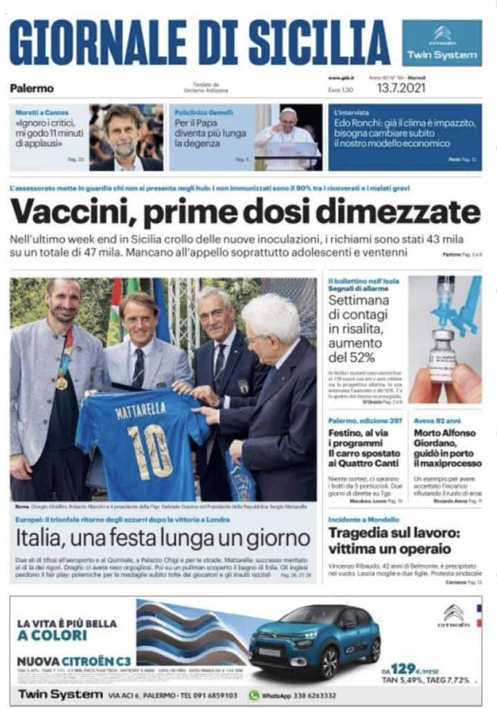 prima pagina