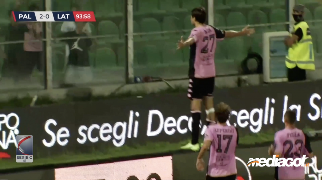 gol soleri palermo latina 2 0 Schermata 2021-08-30 alle 03.24.49