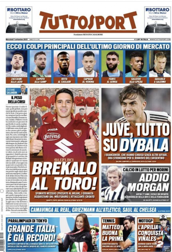 prima pagina