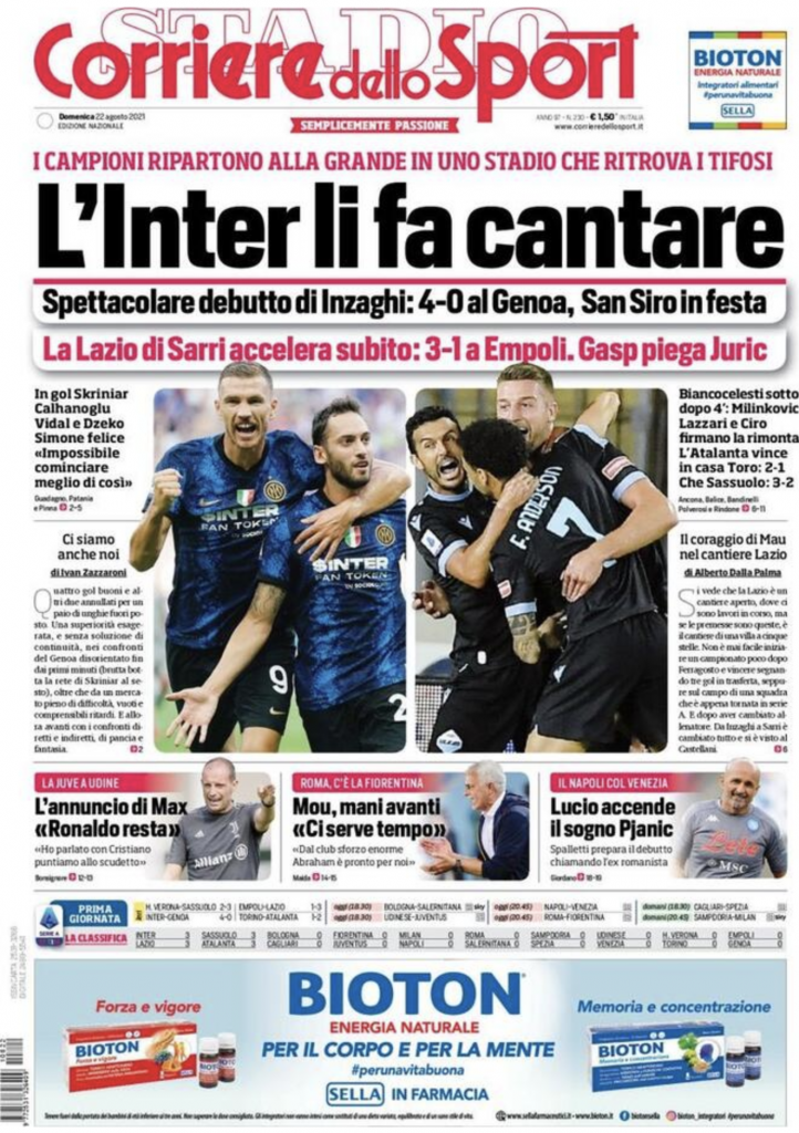 prima pagina