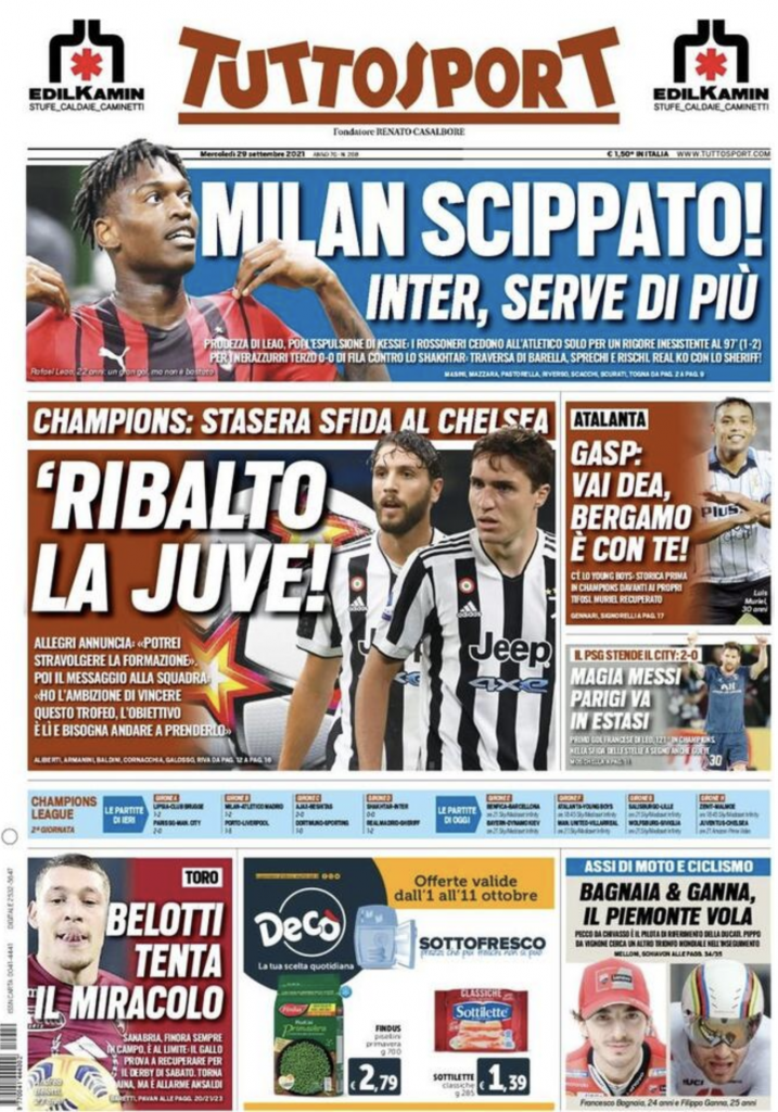 prima pagina