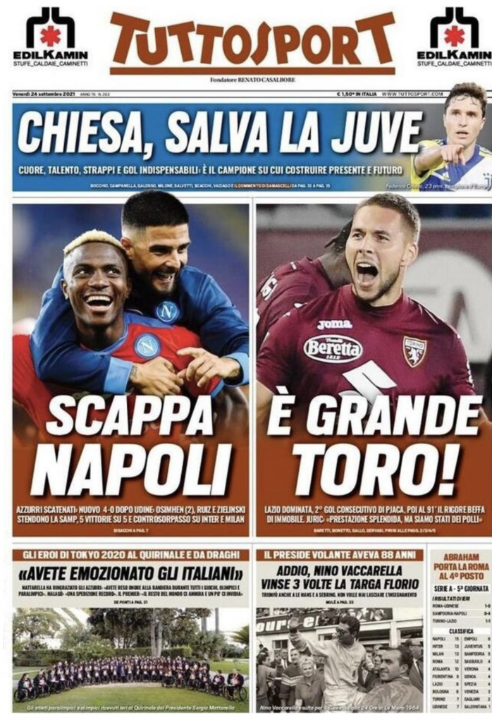 prima pagina