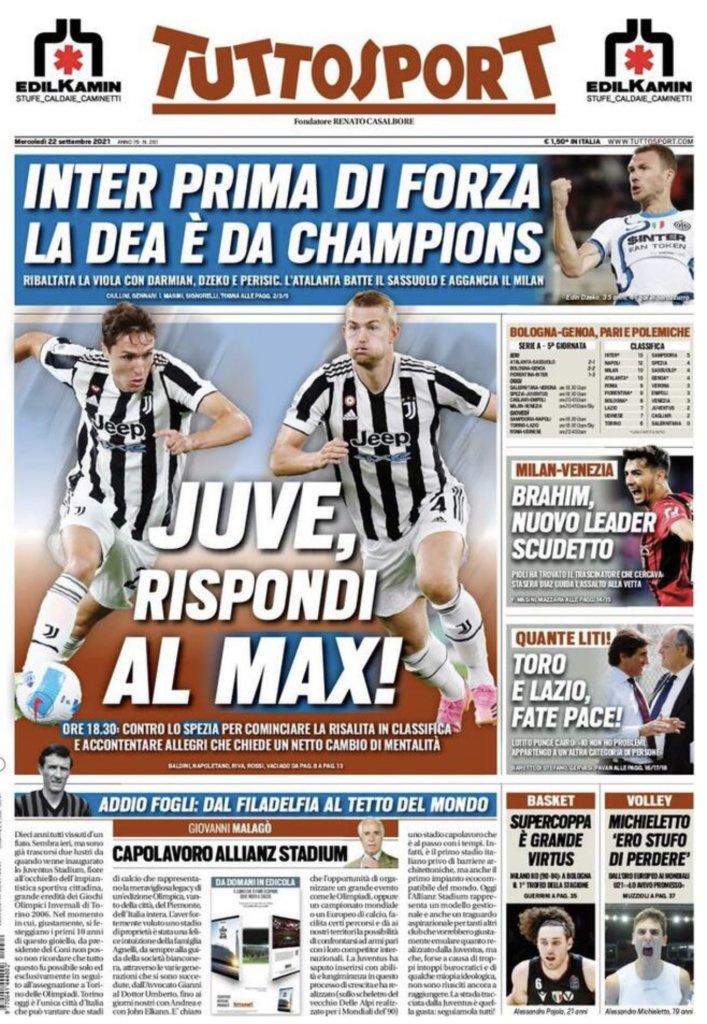 prima pagina