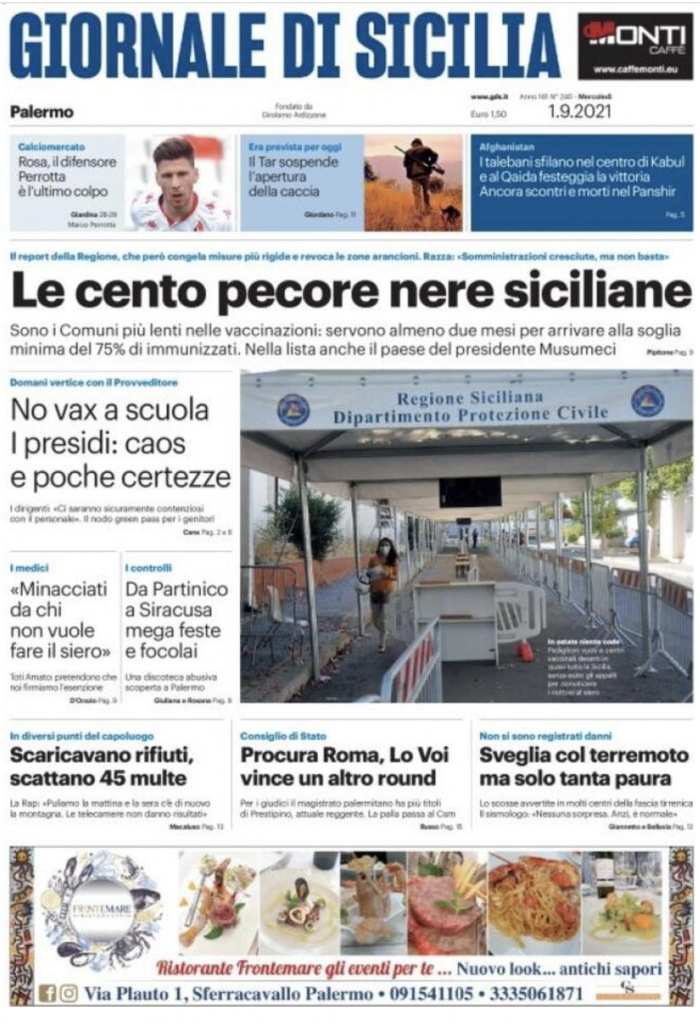 prima pagina