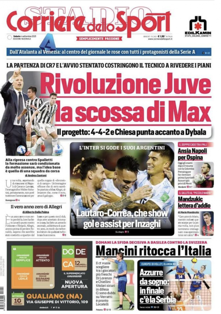 prima pagina