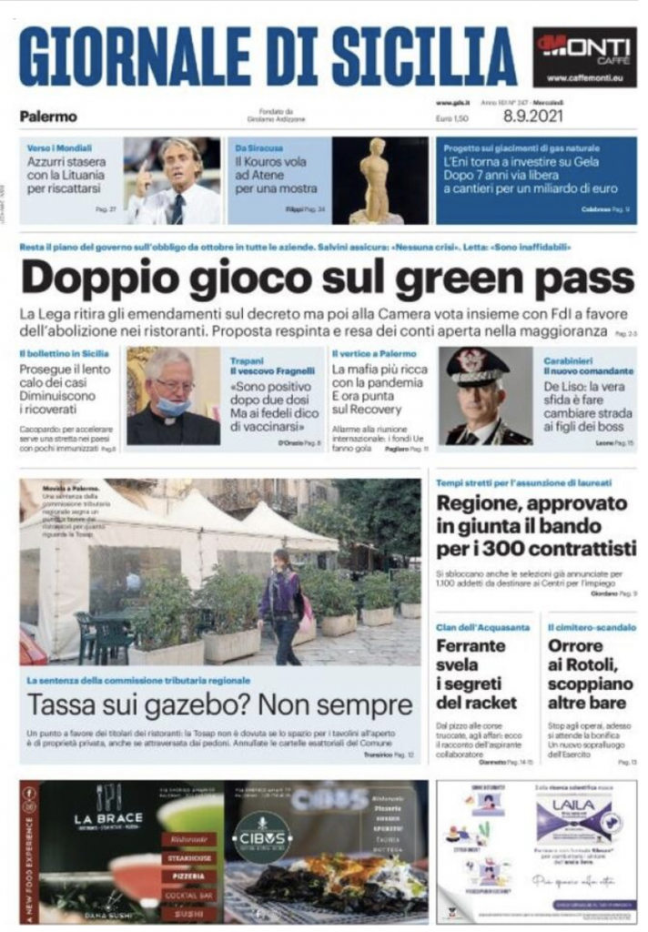 prima pagina