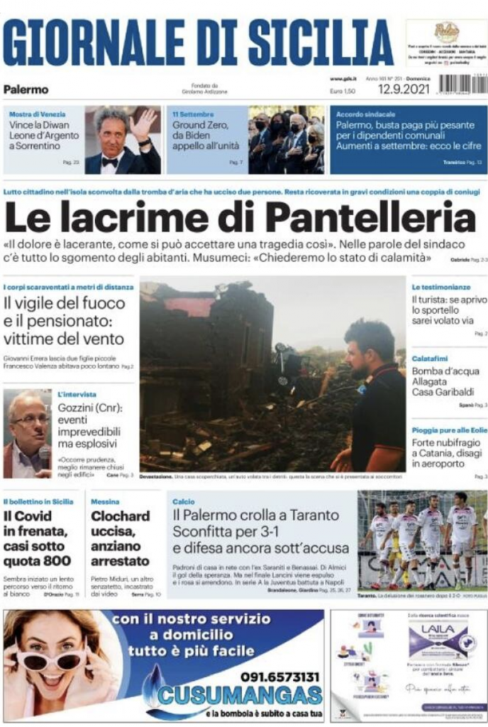 prima pagina