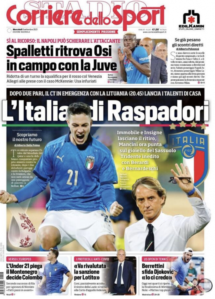 prima pagina