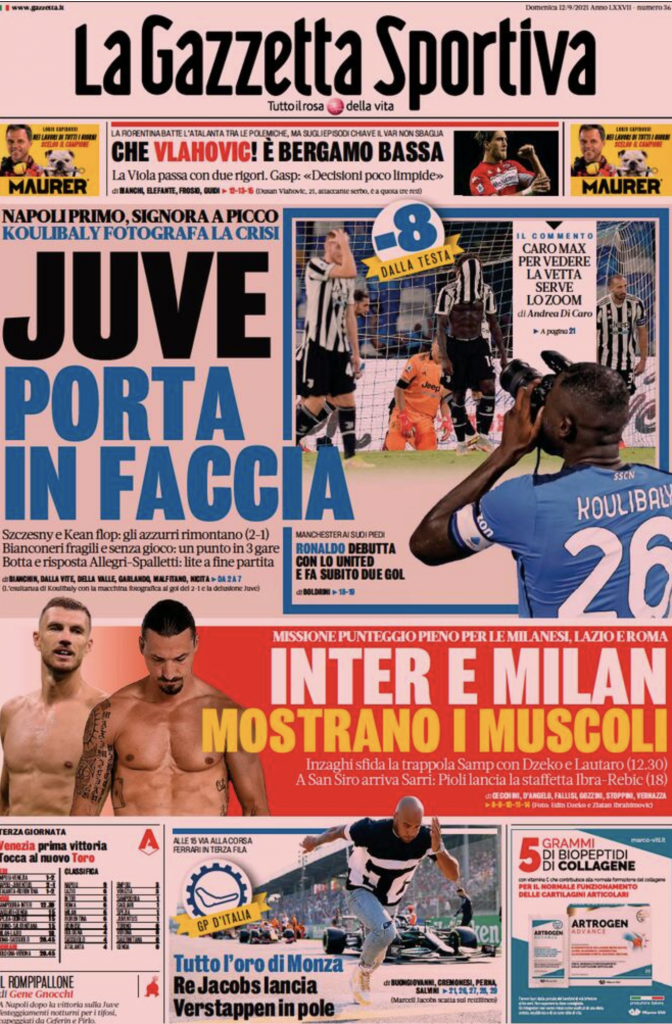 prima pagina