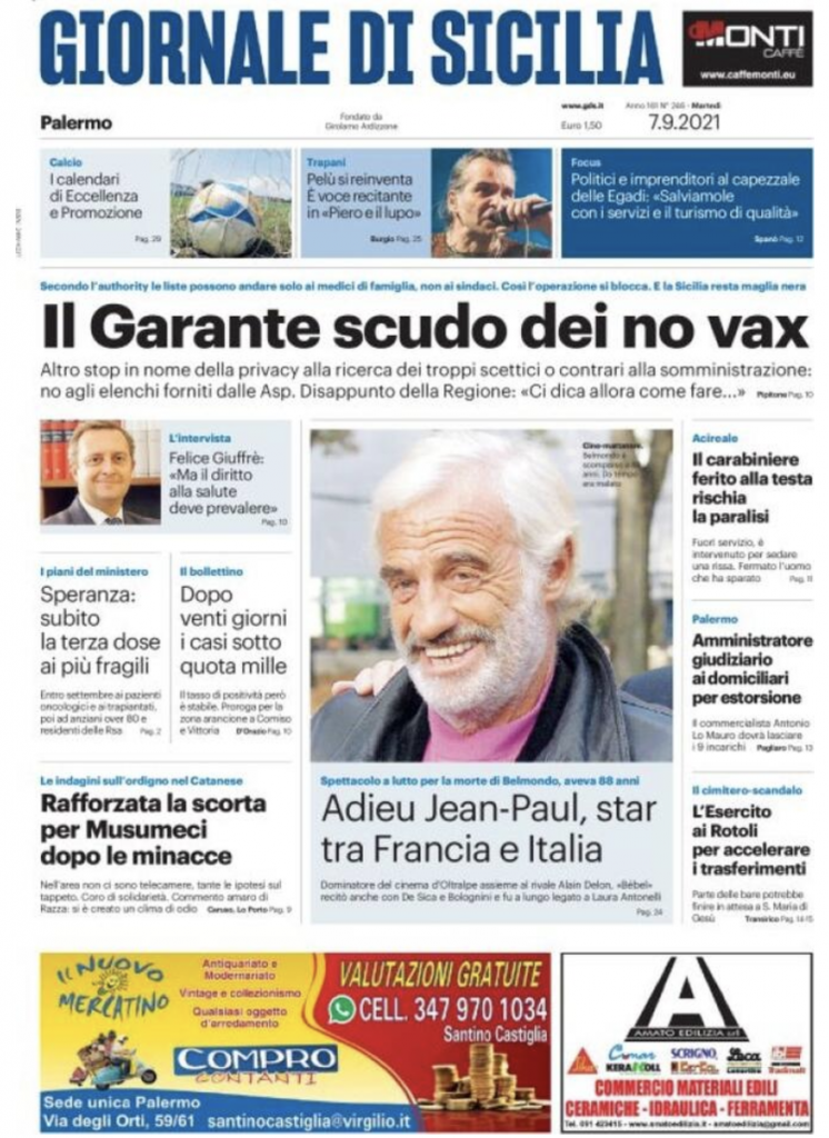 prima pagina
