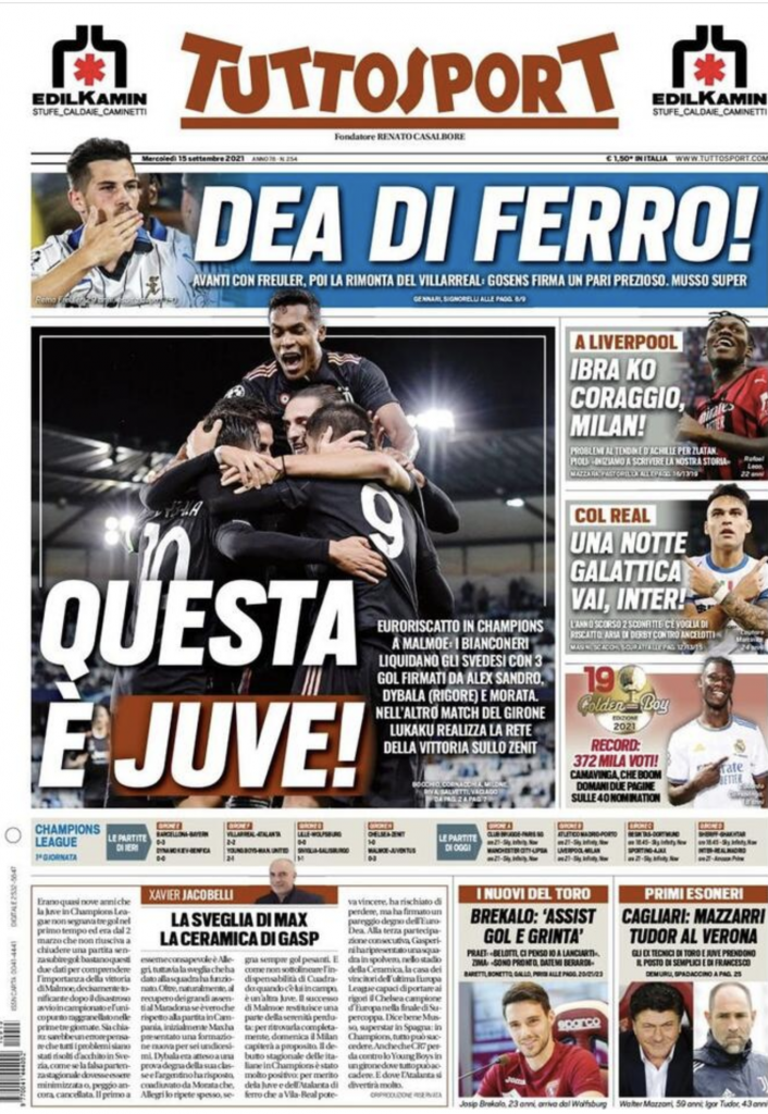 prima pagina
